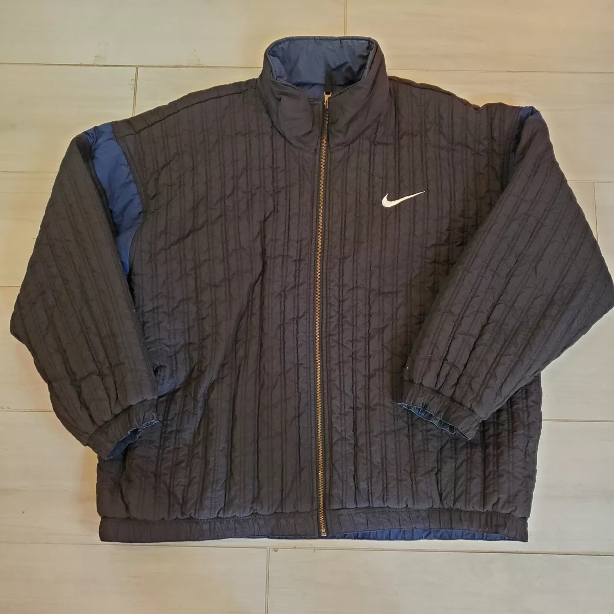 Vintage 90s Nike Reversible Puffer Winter Jacket Size Men's XXL