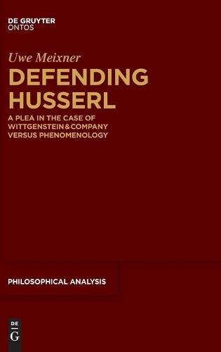 Thumbnail - Uwe Meixner Defending Husserl (gebundene Ausgabe) (us Import)