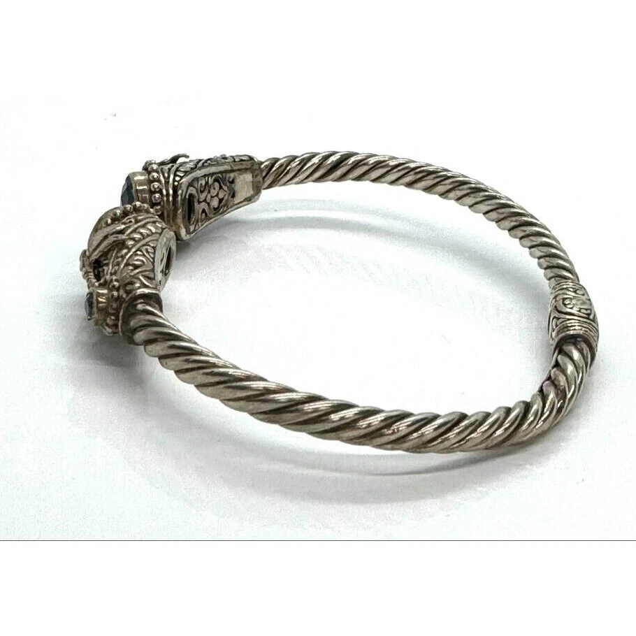 PULSERA SARDA PLATA ESTERLINA 925 Y TOPACIO DISEÑO LIBÉLULA CIELO Foto 4 de 4