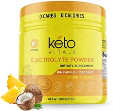 Keto Vitals Electrolyte Powder Pineapple Coconut Energy Drink