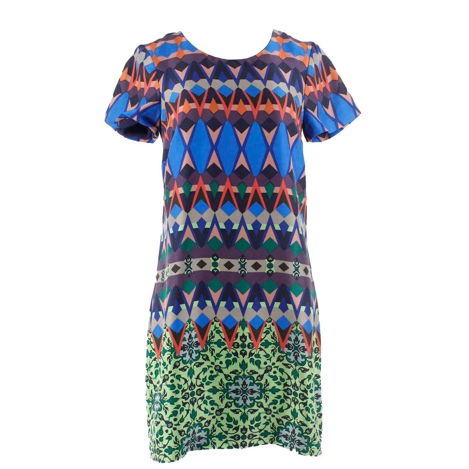 J.CREW Short Sleeve Shift Geometric Dresses for Women