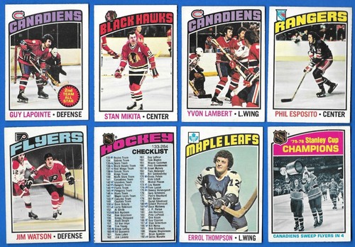 1976-77 OPC 76-77 O PEE CHEE NHL HOCKEY CARD & ERROR VARIATION 132-264 SEE LIST - Picture 304 of 345