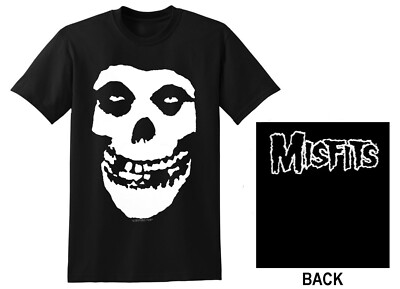 THE MISFITS cd lgo CLASSIC FIEND SKULL Official 2-Side SHIRT SMALL New danzig