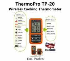 ThermoPro TP20 Wireless Dual Probe Digital Thermometer For Cooking BBQ Outdoor