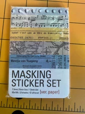 Masking Sticker Set, Scrapbooking and Journaling Stickers - Sealed Refill Pack