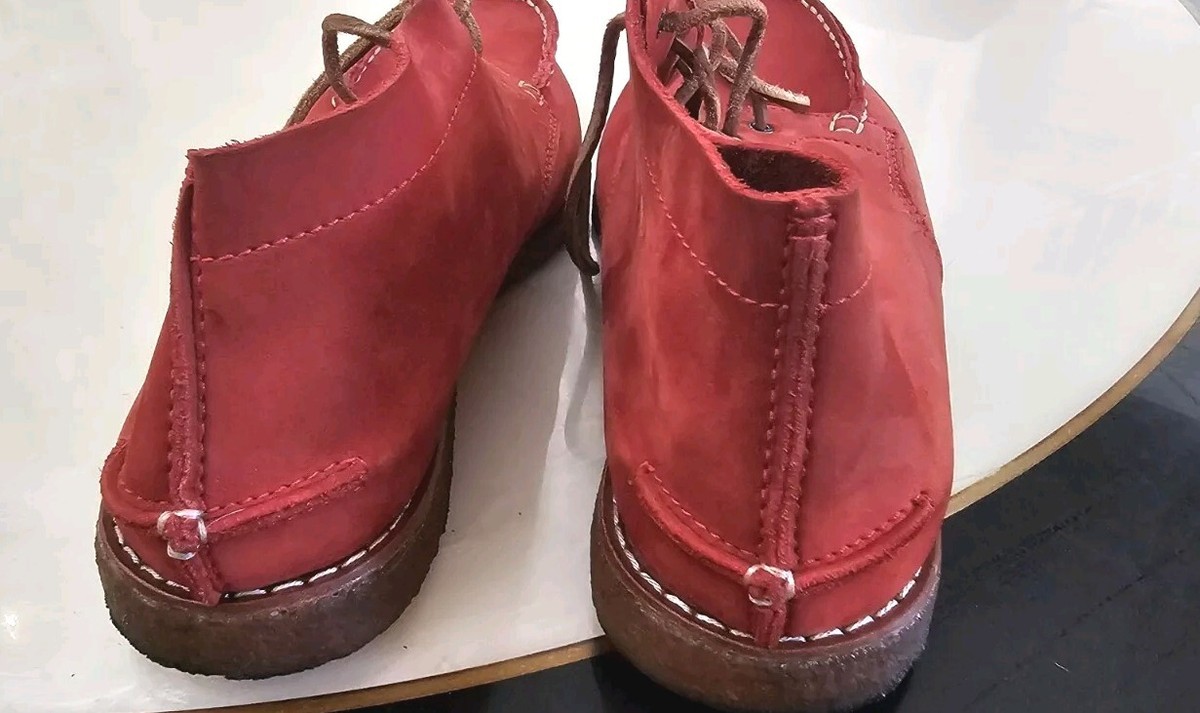 Danner Mens Chukka Red Bossa Nova Red Leather Boots Size  display picture 1