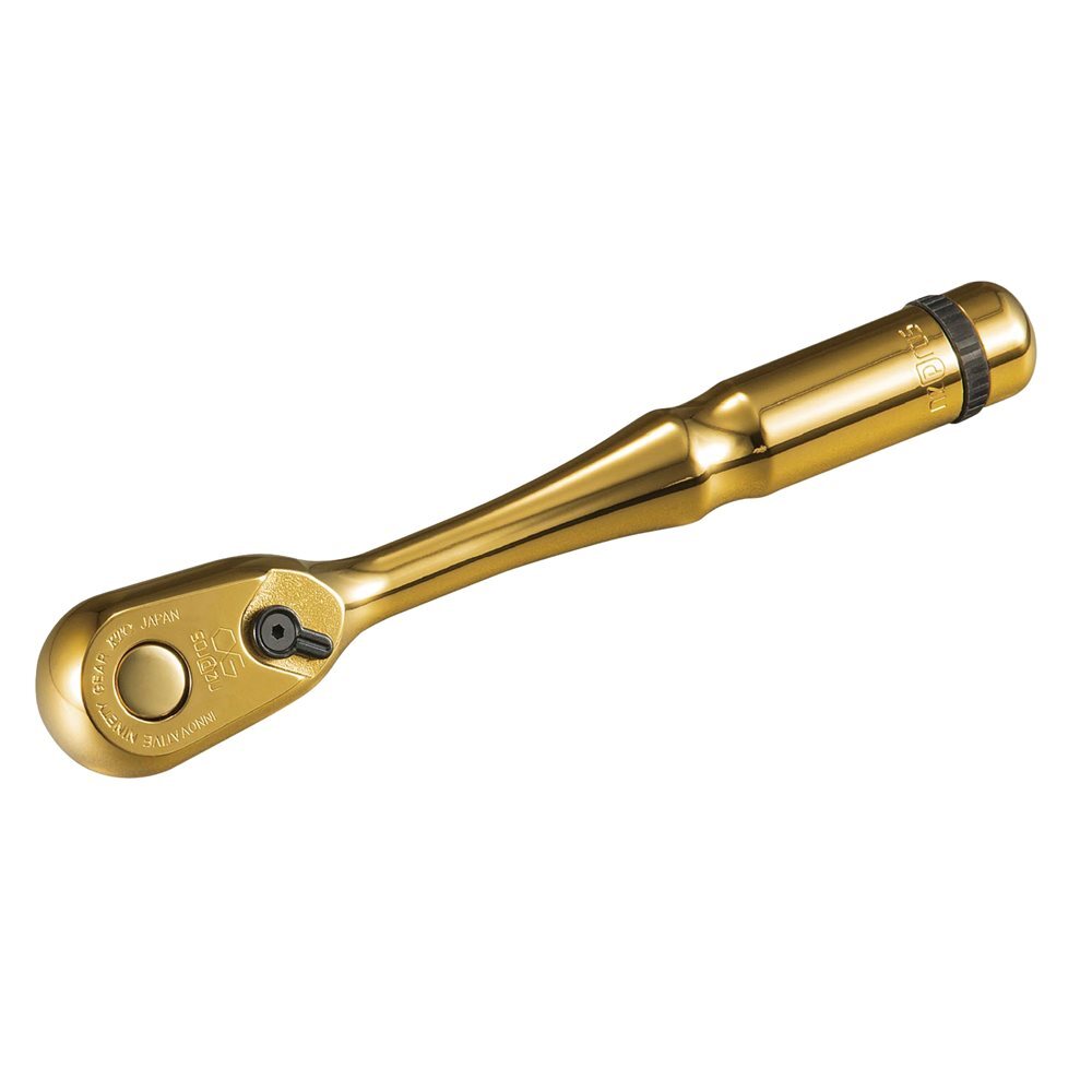 KTC NEPROS NBR390GL Handle Ratchet 9.5 Sq. iP Gold 3/8DR | eBay