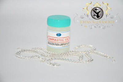 Liquido Limpiador De Plata Limpiasteg 130 Original Mexico Limpia .925 Joyas Oro