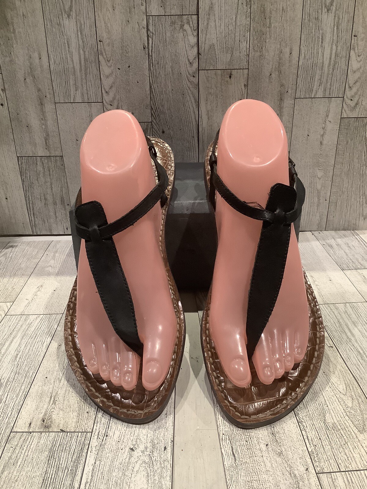 Sam Edelman Gigi Black Thong Sandals Size 10.5 Womens | eBay