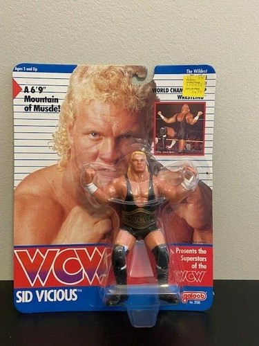 WCW Vintage Galoob Sid Vicious MOC ...