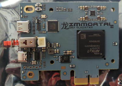 Immortal DMA Gladiator FPGA DMA with Custom Unique PCILeech Firmware up to 300mb