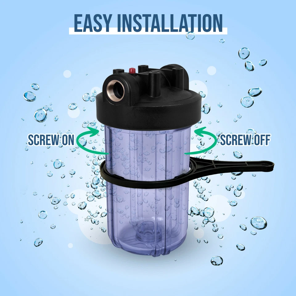 High Capacity Transparent Whole House Water Filter System Granular Carbon Filter - Image 3 of 4