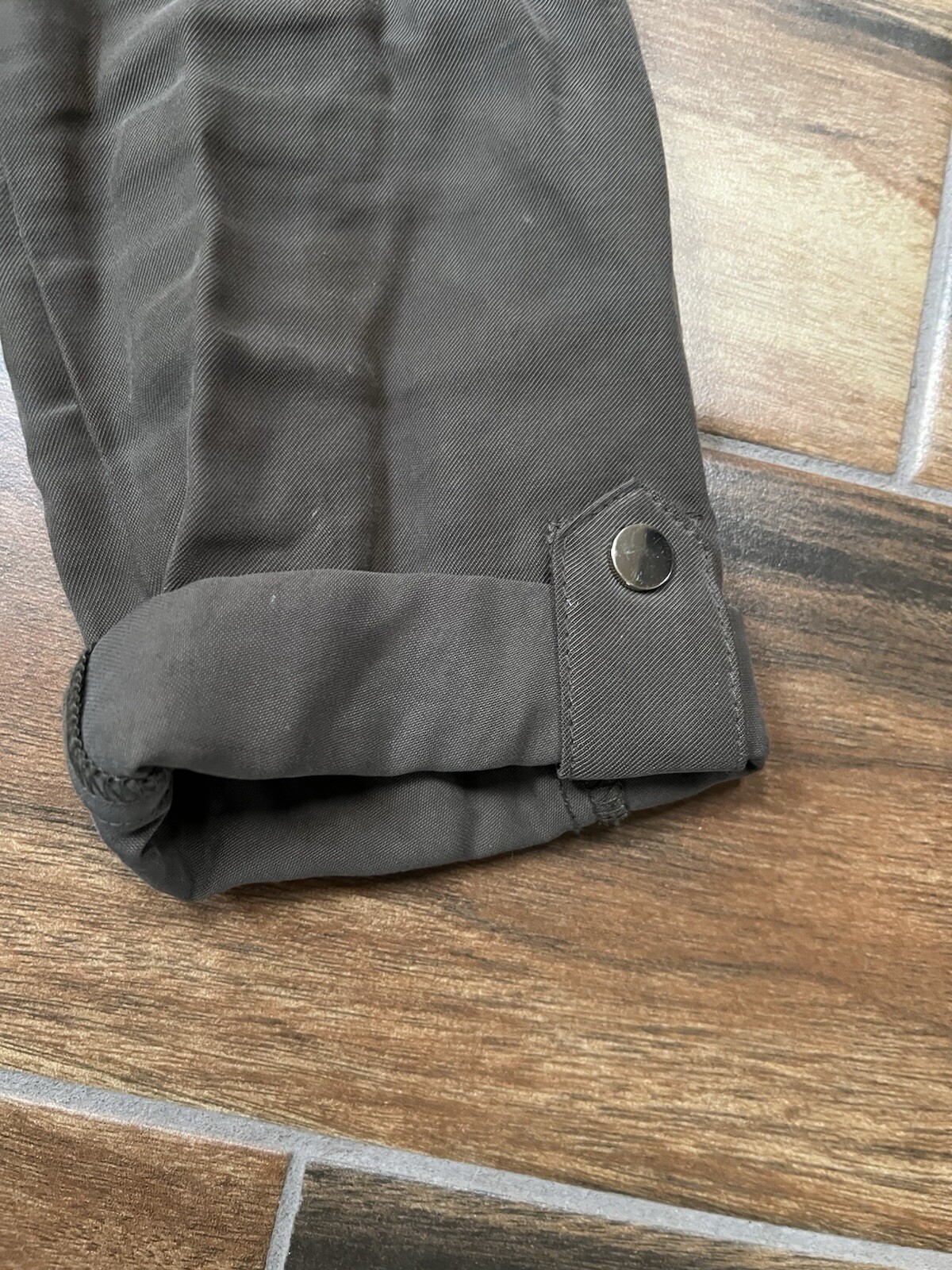 Zara Basic Utility Jacket Olive Green Size Small … - image 8