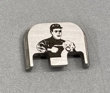 Back Plate For Glock ATF Dog Meme Stainless (CHOOSE MODEL)