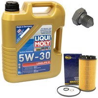 MotoröL Set 5W-30 5 Liter + ÖLfilter SH 422 P + Schraube FüR Audi Seat Inca VW