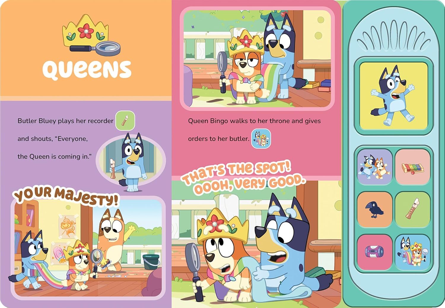 Bluey: Let's Play Games 📖 Sound Book 📖 By Pi Kids 📖 Brand New