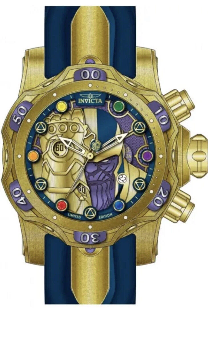 Invicta 53mm Marvel Thanos Venom Infinity Gauntlet STONE