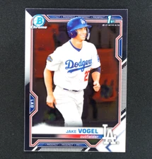JAKE VOGEL 1st Rookie Chrome Prospect 2021 Bowman BCP-59 Dodgers