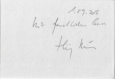 Thüring Bräm Autogramm signed 10x15 cm Karteikarte 