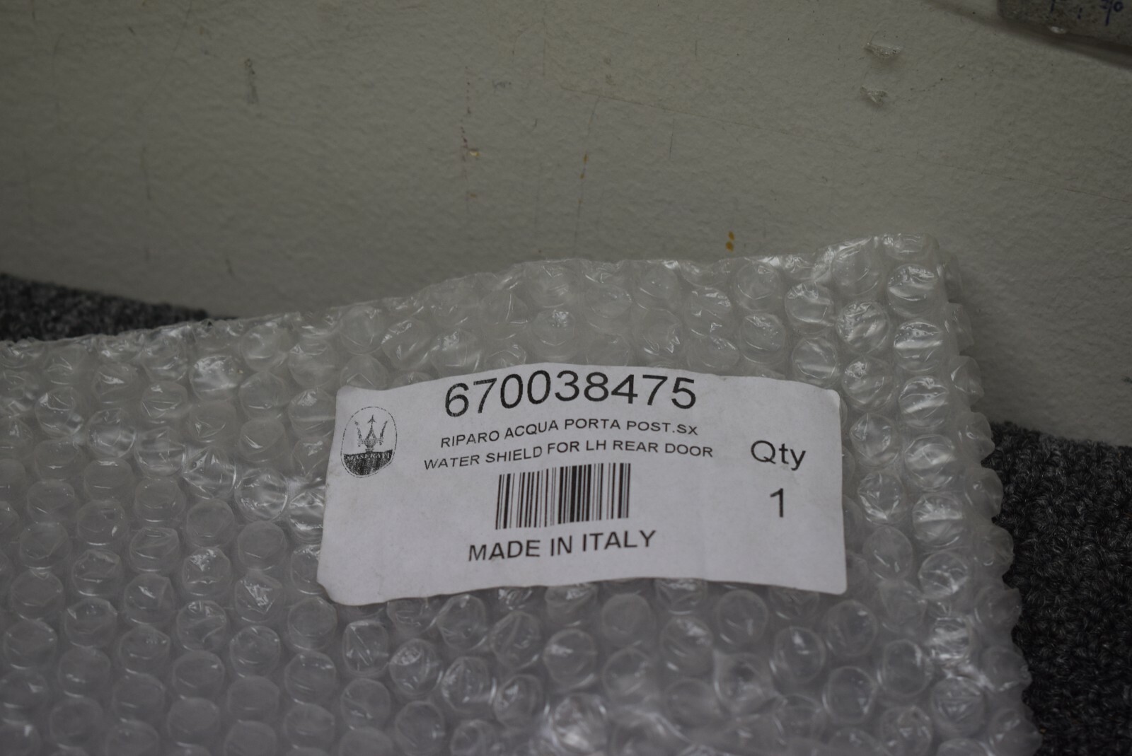 MASERATI REAR DOOR GUARD FACTORY OEM