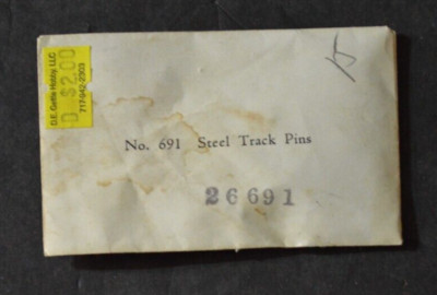 American Flyer S Gauge #691 Steel Track Pins 15 pieces