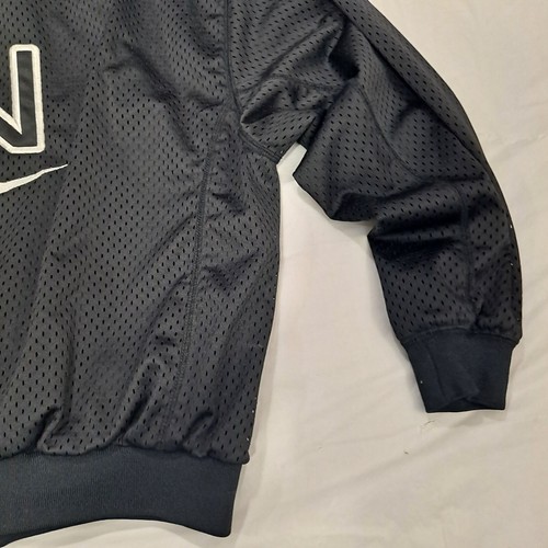 Nike Vintage Zip up Jacket Pants Big Logo Youth Size Large 12-14 Black Mesh 90s - Picture 11 of 24