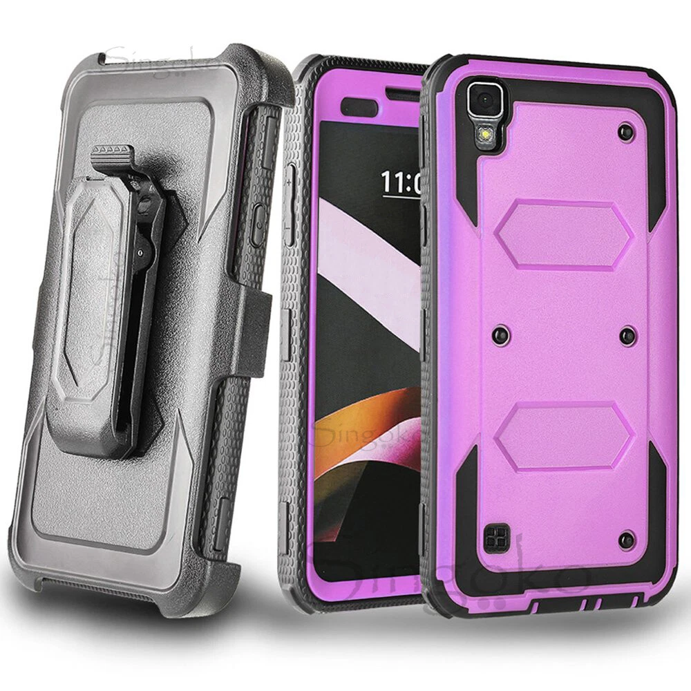 Custodia Portafoglio LG X Power Con Magnetica E Supporto - Cover In Pelle PU E TPU Antishock, Nero - 3