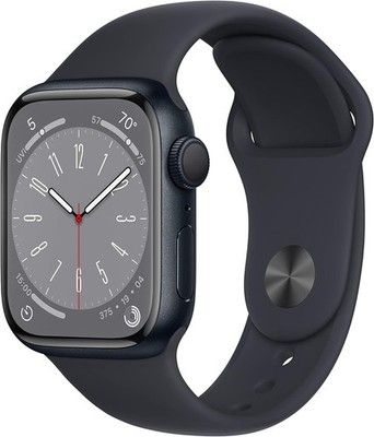 Apple Watch GPS + LTE Series 8 41MM Midnight Aluminum Case Midnight Sport Band