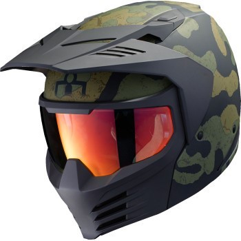 Icon Elsinore Helmet Full Face - Magnacross Green - Adult Size XL