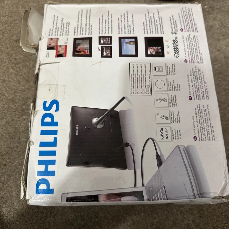 Philips SPF7008 8-inch Digital Photo Frame with Bluetooth - Black - Image 4 of 4