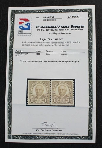 CKStamps: US Stamps Collection Scott#686 Mint NH OG PSE Cert