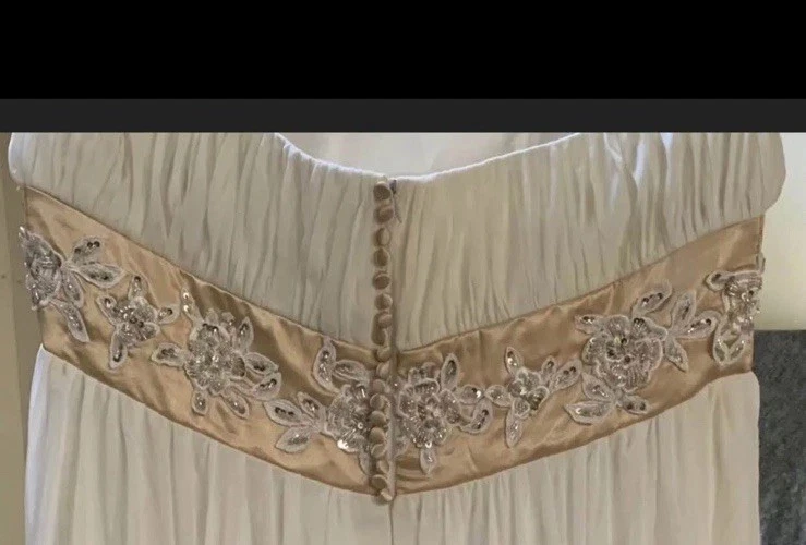 Custom Size 18 Wedding Dress Off Shoulder Bridal Gown - Image 2 of 2