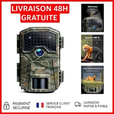 Caméra de Chasse Étanche , 48MP 4K avec Détection de Mouvement Intelligente