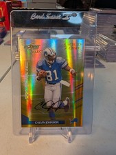 2007 Score Gold Zone Calvin Johnson Auto RC/25 - HOF 