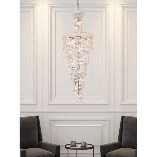 Elegant Lighting Spiral 22" 22 Light Royal Crystal Chandelier - Picture 8 of 8