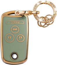 Gematay for Acura Key Fob Cover with Keychain, Shell Green, Green