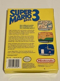 Nintendo Super Mario Bros. 3 NES SOLO scatola originale con libretto manuale e inserti