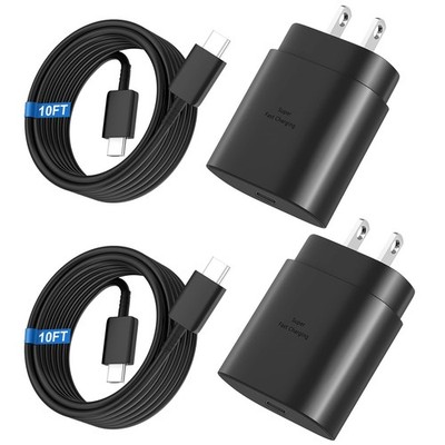 Super Fast Charger Type C 25W USB C Wall Charger Fast Charging for Samsung