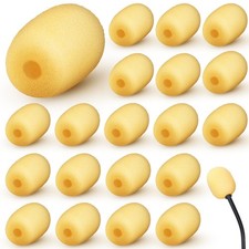 Mini Size Headset Windscreen Microphone Foam Cover Small Lapel Mic Sponge Pop...
