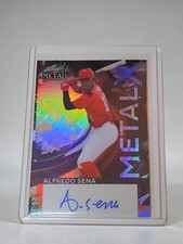 Marketplace image: 🔥Alfredo Sena 2025 Leaf Metal X Baseball Super Fractor 1/1 Auto RC Braves