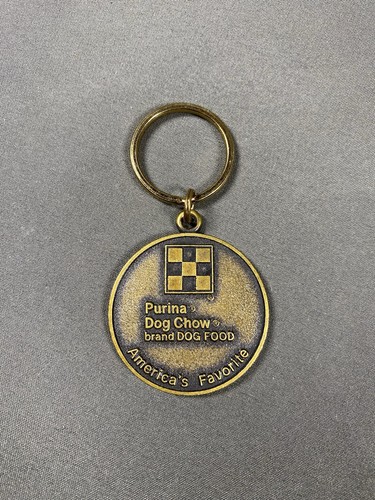 Vintage 1983 Purina Dog Chow Brand Food Search for Great American Dog Keychain