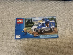 LEGO City (4441) Police Dog Van w/ Box, Police Van, Police Minifig, And 1 Manual