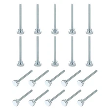 M4 x 40mm 20Pcs Knurled Thumb Screws with Shoulder Grip Knobs for TV Monitor