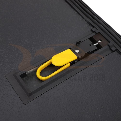 For 2014-2021 Toyota Tundra 5.5ft Hard Bed Fiberglass 3-Fold Tonneau Cover W/LED - Picture 8 of 9