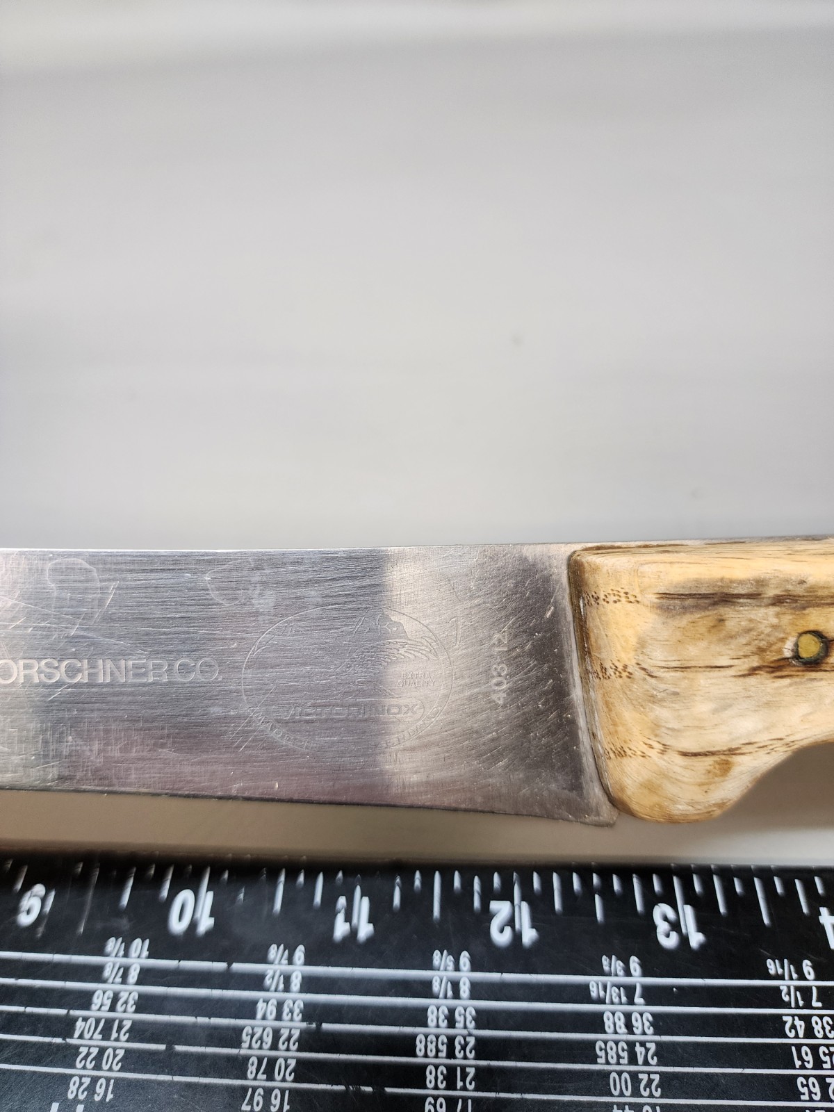 R. H. Forschner Co Victorinox 12" Butcher Knife  Curved Swiss Made