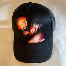 Chainsaw Man Devil Art Fade Anime Snapback Baseball Cap Hat Bioworld