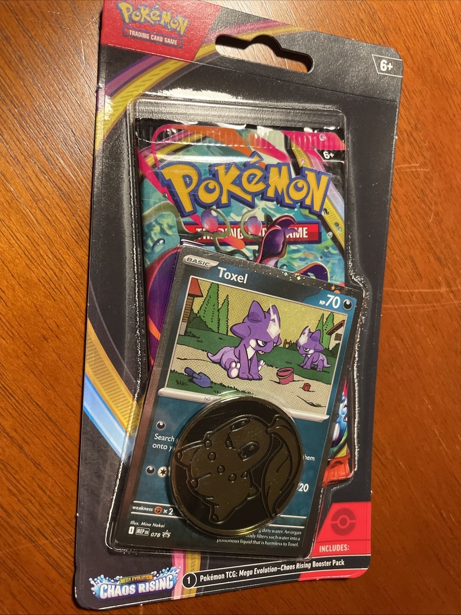 Pokémon TCG Mega Evolution—Chaos Rising Booster Pack + Toxel Promo