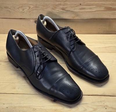Vintage Ferragamo Black Tramezza Derby Lace-Up Shoes- Size 11 Salvatore Ferragamo | Shoes | Vintage Ferragamo Black  main image 2