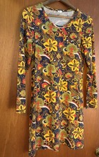 J.Crew Women’s M Boho Style Long Sleeve Multi color Floral Paisley Cotton Dress