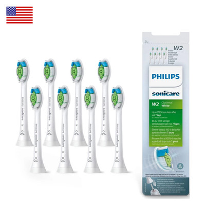 8x Packs Philips Sonicare W2 White Brush Heads Replacement